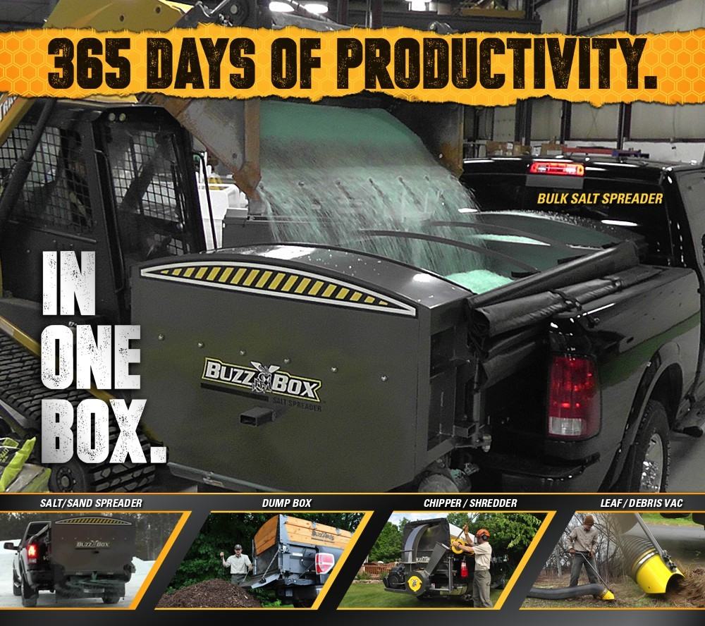 Introducing The BuzzBox: A Large Capacity Commercial Salt Spreader & Multipurpose Tool