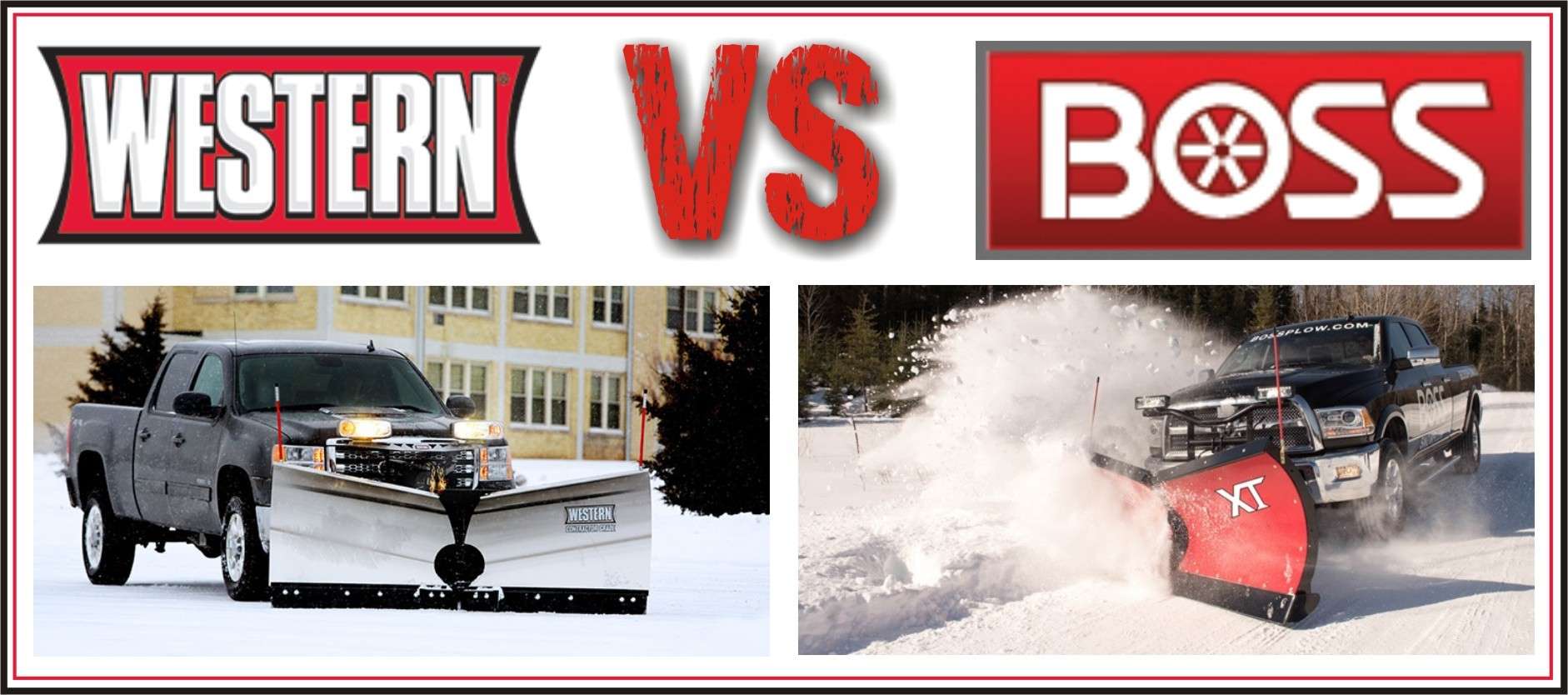Review & Compare Snow Plows: Boss XT VS Western MVP3 VPlows