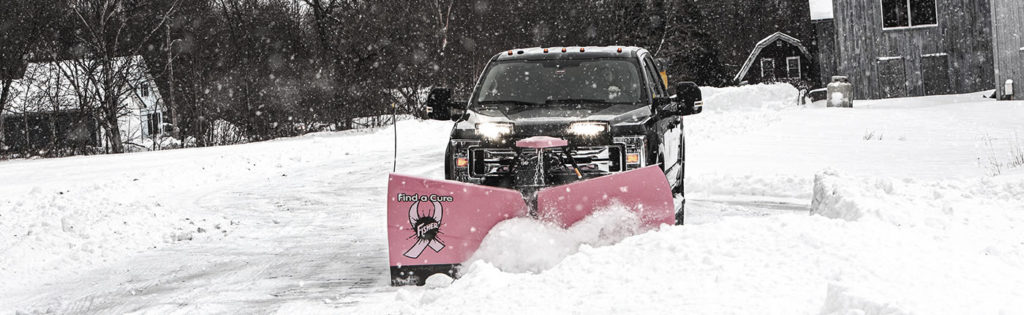 limited-edition pink FISHER XV2™ v-plow