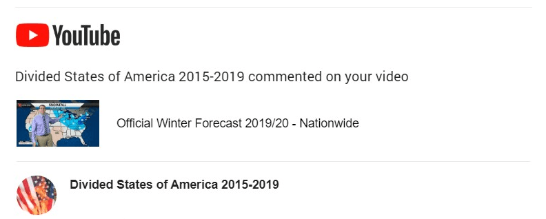YouTube Comment -Divided States 2019-20 Forecast header