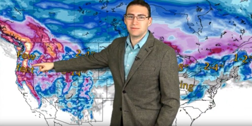 Rocky Mountain Snow Expected Soon - 1/11/20 Weather Map