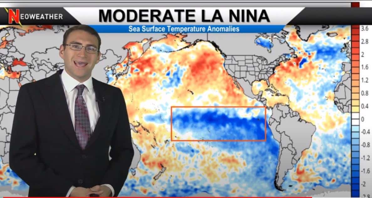 November 2020 La Nina Map