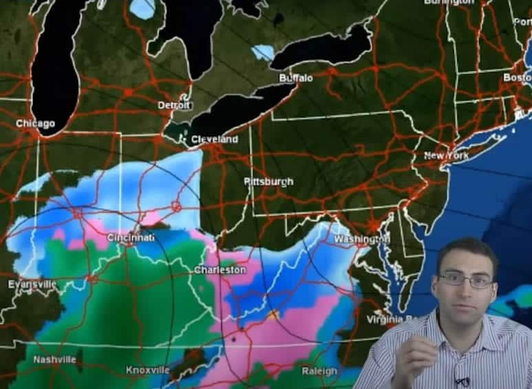 12/16/20 Snow Storm Map from Neoweather