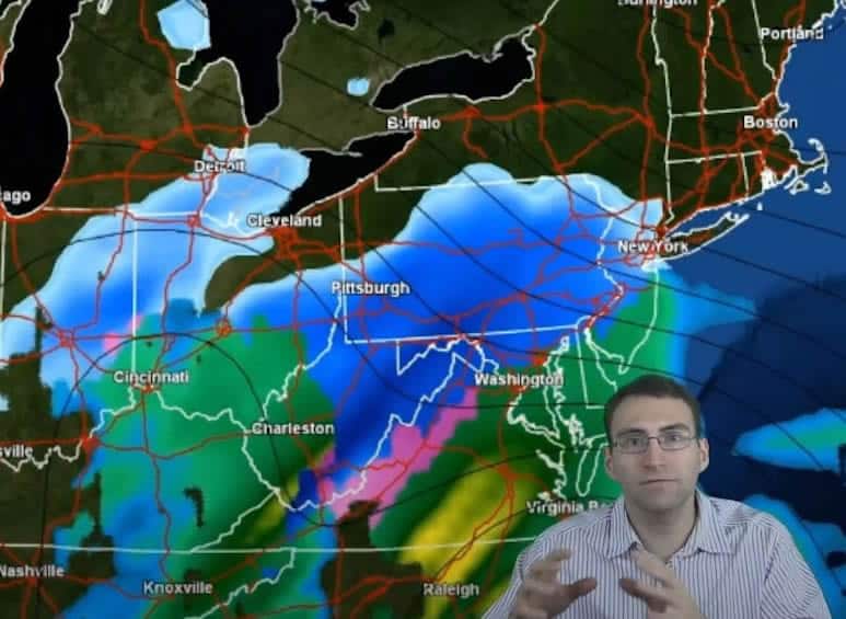 12/17/20 Snow Storm Map from Neoweather