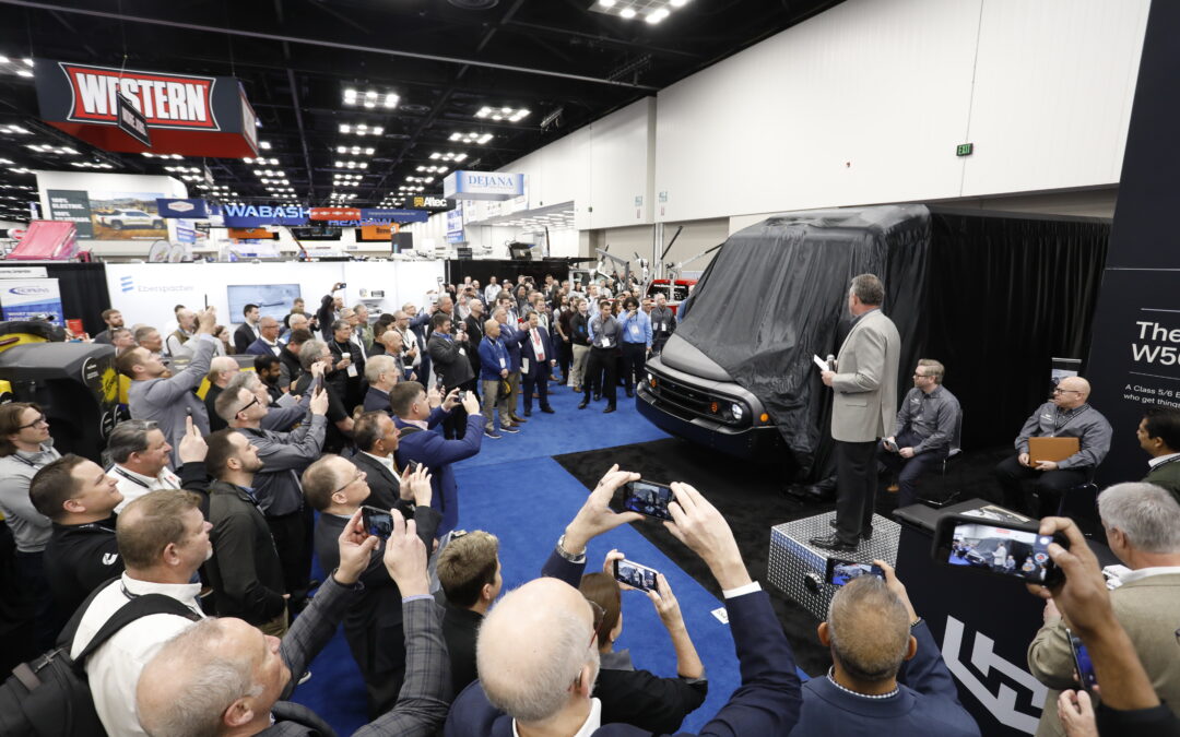 New EVs, Trucks and Vans Drive the Blue Carpet at Work Truck Week® 2024