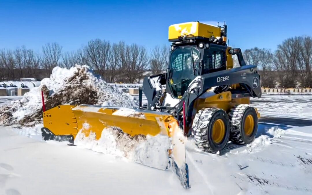 Remote-Operated & Autonomous Industrial Snow-Plow Created for Mass Snow Clearing